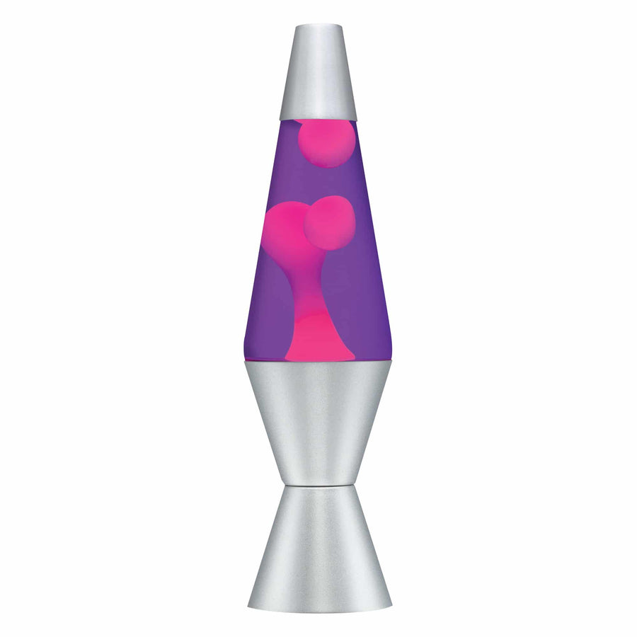 14.5” LAMP – PINK/PURPLE/SILVER X4